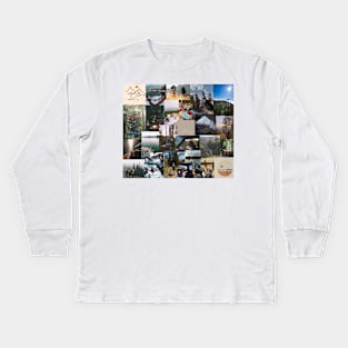 granola nature collage Kids Long Sleeve T-Shirt